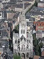 L'église Saint-Maclou de Rouen, une des nombreuses églises de Rouen construites en craie.