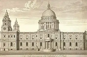 Projet définitif de la cathédrale Saint-Paul.