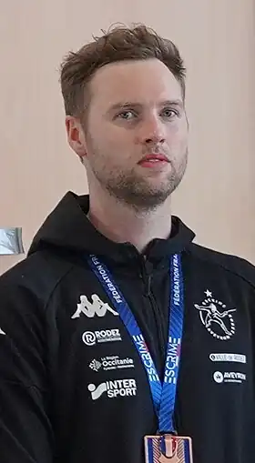 Alexandre Bardenet aux Championnats de France d'escrime 2023