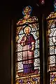 Vitrail du chœur représentant saint François de Sales.