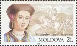 Timbre moldave de 2001 à son effigie.