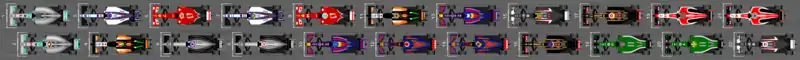 Schéma de la grille de départ du Grand Prix de Bahreïn 2014