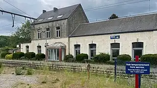 Ancien bâtiment de la gare.