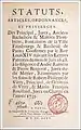 Confirmation par le Roi Louis&nbsp;XIV des statuts des plombiers en 1648.