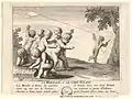 Scène 17 des Jeux et plaisirs de l'enfance, La Marelle et le cerf-volant, (1657)