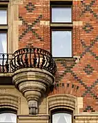 Détail des façades.