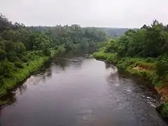 La Šventoji au niveau de Šventupe