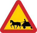Charrettes tirées par des chevaux