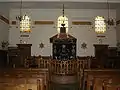 Intérieur de la synagogue ashkénaze.