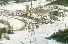 La télécabine Côte 2000 en 1998.