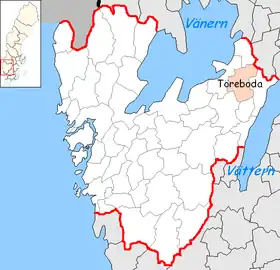 Localisation de Töreboda