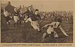 Taillantou au Ravenhill Stadium en 1930 face à l'Irlande.