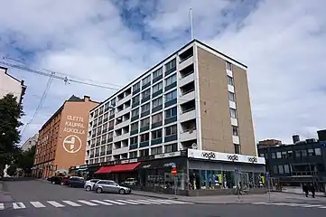 Coin de Hallituskatu et Näsilinnankatu.