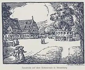 Tilleul de danse sur le terrain de tir de Strasbourg, Henri Bacher.