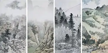 Quatre gorges pendant quatre saisons (1909).