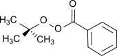 tert-butylperoxybenzoate, a peroxy ester (formula: &nbsp;RCO3R') that used as a radical initiator.