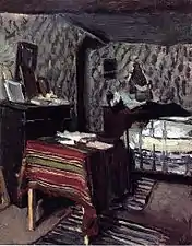 Chambre de l'artiste, rue Vavin (1878)collection particulière[réf.&nbsp;nécessaire].