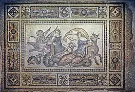 Le rapt d'Europe, mosaïque de Zeugma, IIe siècle-début IIIe siècle. Musée de Zeugma, Gaziantep.