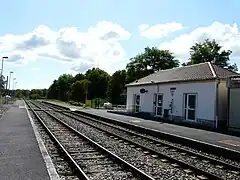 Les voies en direction de Brive en 2015...