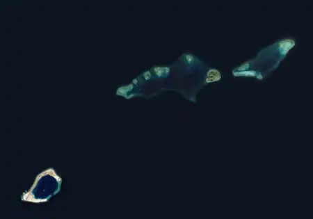 Image satellite du groupe Thitu.