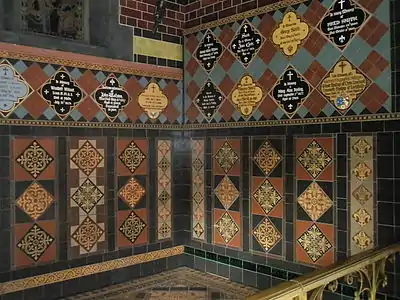 Carreaux encaustiqués. Jackfield Tile Museum.