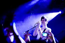 Timo Räisänen sur scène aux Jardins de Tivoli à Copenhague en 2008