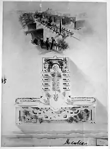 Dessin de Toma Barbu Socolescu (jardins) - 1re&nbsp;mention au Prix Delaon en 1938.