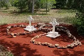 … et tombes de deux d'entre eux : Israel Cabrera Rodriguez et Oscar Rodriguez