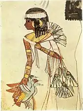 Peinture murale «&nbsp;La Fille du Chasseur&nbsp;», tombeau de Menna.