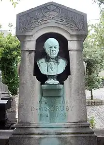 David Gruby, Paris, cimetière Saint-Vincent (13e division).