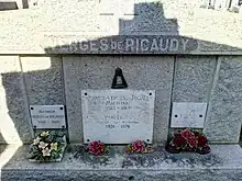 Caveau de la famille Vergès de Ricaudy - Cimetière d'Ill-sur-Têt