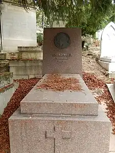 Tombe de Caroline Eugénie Weber dite Mme Segond-Weber (cimetière du Père-Lachaise, division 24)