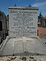 Tombe de Georges Vancauwenberghe au cimetière de Dunkerque.