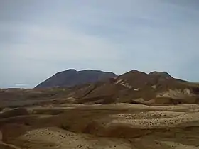 Vue du sommet en arrière-plan.