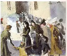 Retour de la messe, c. 1909–1918