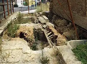 Fig.9:Zone archéologique découverte à proximité du complexe