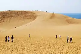 Les dunes de sable de Tottori.