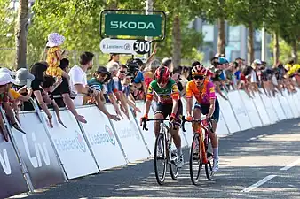 Elisa Longo Borghini et Katarzyna Niewiadoma