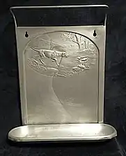 Porte-ustensiles en aluminium pur des années 1950/60.