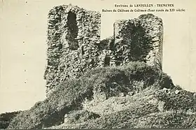 Ruines du Château de Coëtmen, (tour ronde du XIIe&nbsp;siècle).