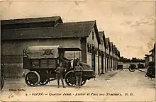 Tracteur Latil TAR du 186e&nbsp;RALT au quartier Junot.