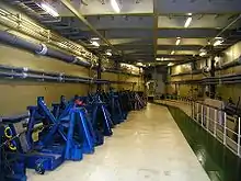 Tréteaux ou chevalet utilisés pour soutenir les remorques.