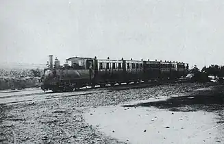 Train en gare du Loroux-Bottereau.