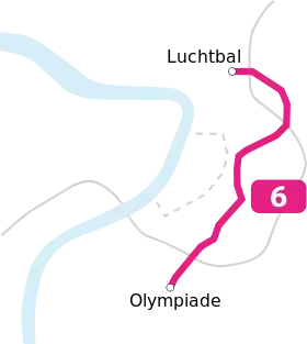 Voir la carte de la ligne.