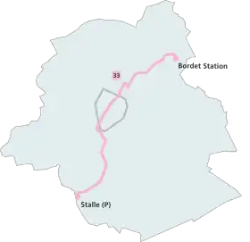 Voir la carte de la ligne.