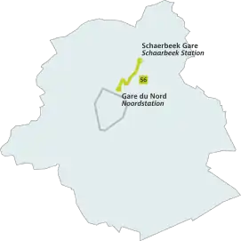 Voir la carte de la ligne.