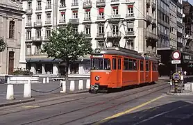 Ancien Düwag d'Aix-la-Chapelle à Genève.
