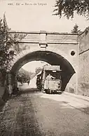 Le tramway sur la route du Tréport