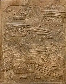 Transport de cèdre du Liban. Musée du Louvre.