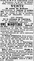 Description du moulin du Roz lors de sa mise en vente en septembre 1941.